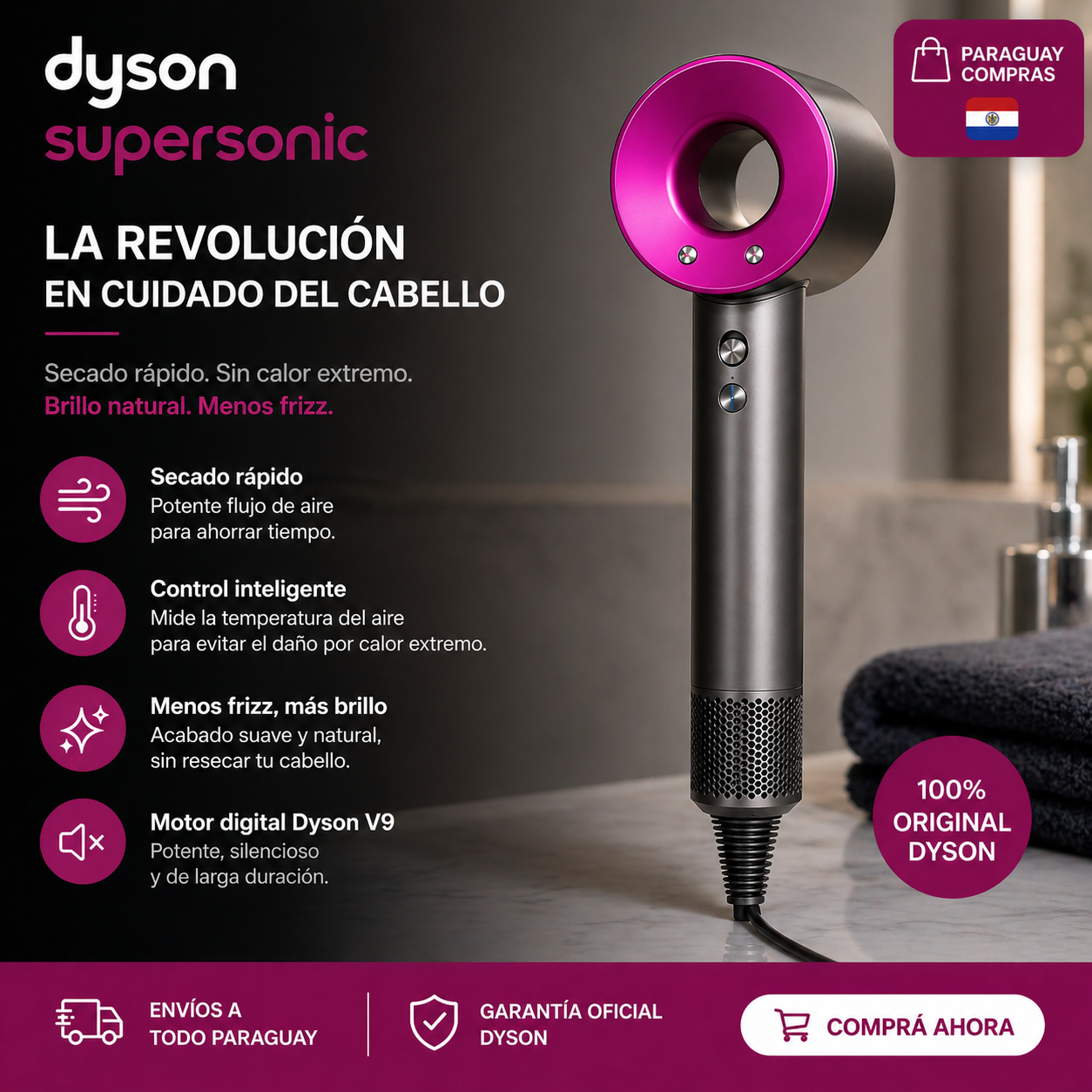Secador de Pelo Mágico